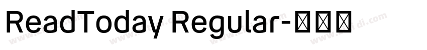 ReadToday Regular字体转换